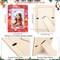 12-Pack Frozen Christmas DIY Picture Frame Craft Kit – Wooden 4x6” Frames with 100 Foam & Rhinestone Stickers, 4 Brushes, Paint Palette for Kids Holiday Crafts